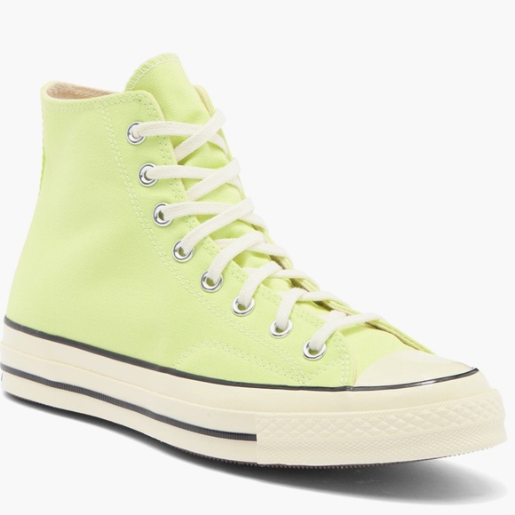 NEW| Converse Unisex Chuck Taylor All Star 70 High Top Sneaker In Citron - Picture 2 of 9